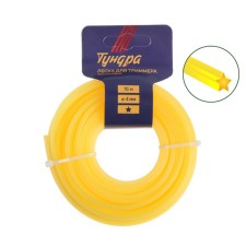 Tundra trimmer fishing line, star section, d = 4 mm, 15 m, nylon