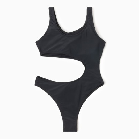 Swimsuit Women's Assigned plain minaku color black, size 44-7