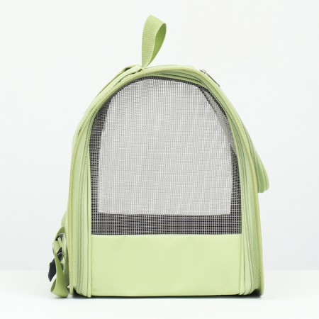 An animal-carrier backpack, 35 x 30 x 26 cm, green-2
