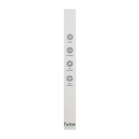 Cable 2 in 1, Type-C-Type-C/Lightning, 60 W, 3 A, Fabric Fabric, 1 meter, silver-4