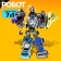 Robot "Special Bottom. Bulldozer ", transforms, gathers in 1 large of 7 robots