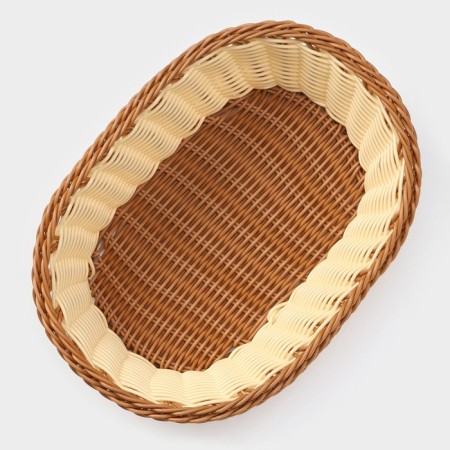 Basket for fruits and bread Oval Dolyana "Milk chocolate", 27 × 19 cm-3