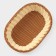 Basket for fruits and bread Oval Dolyana "Milk chocolate", 27 × 19 cm