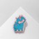 Brooch wooden children's "Alpaka", color