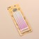 Candles in the cake "Royce. Gradient", 13 cm, 12 pcs, purple, pink, silver