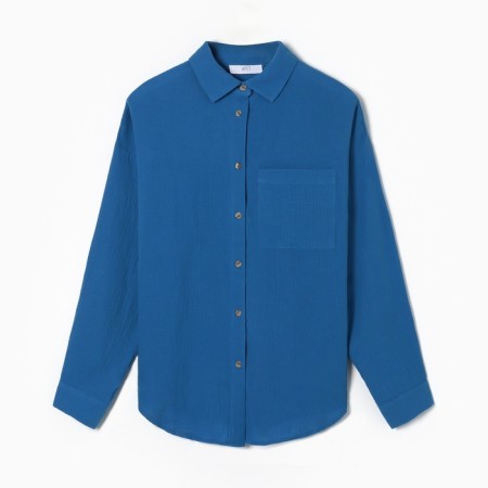 Female oversized shirt Mist Muslin Size l, cent-4