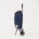 Household bag on a cart on a cord, the color is blue