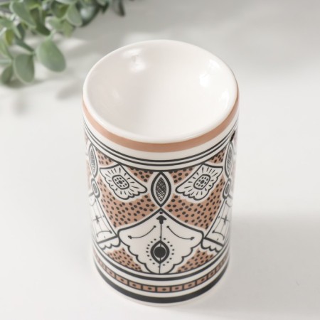Aroma lamp ceramics "Patterns" 7.2x7.2x11.6 cm-2