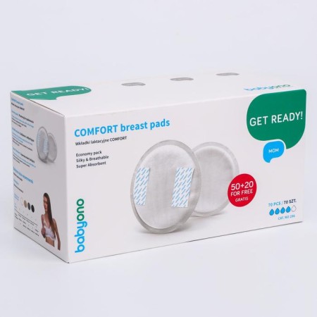Breast gaskets Comfort, 50 pcs. + 20 pcs. For a present! (35 pairs)