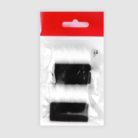 Set of threads 40LSH, 170 m, 4 pcs, white/black color-1