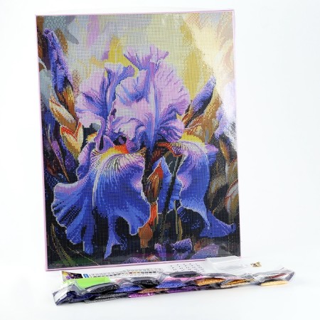 Diamond mosaic with a full filling on canvas with a subframe of Irisa, 40 x 50 cm-1