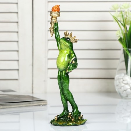 Souvenir Polystone Lac "Frog Freedom" 26x8x7 cm-1