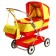 Puppet stroller No. 13, red/yellow color