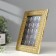 Photo frame Polystone 10x15 cm "snake leather" gold 18.7x13.7 cm