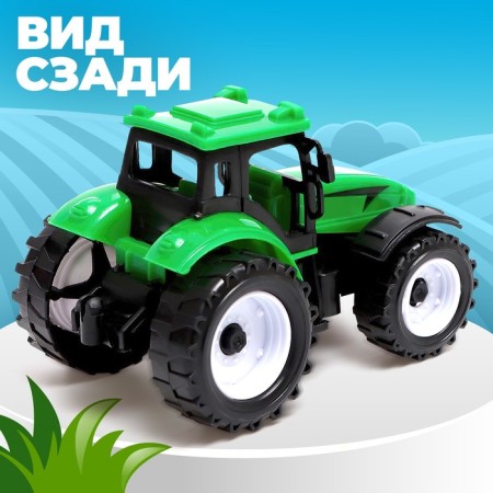 Inertial "Farmer" tractor, green color-4