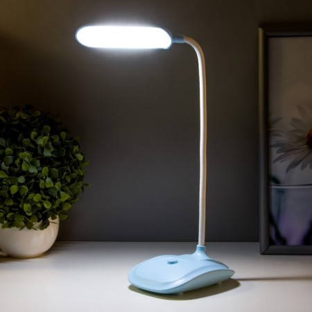Table lamp "Simble" LED 1 mode 3V on blue batteries 42.5x13.5x10 cm Risalux-2