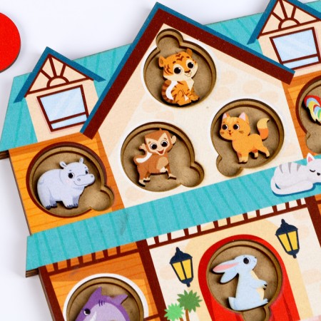 Puzzle "Hide and hide in the house"-4