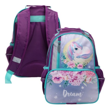 School backpack, 37 x 26 x 13 cm, ergonomic back, calligrata ORT "Unicorn-5