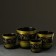 Set of pots "Bud Part" olive, 4 subjects 1 /2 / 3.8 / 5.4 liters
