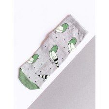 Teenage socks, size 20, gray-green color