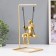 Souvenir Polystone "Thinker" gold 26x13x13 cm
