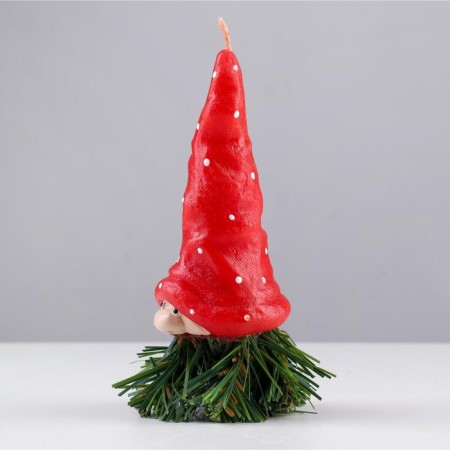 Decorative candle "Forest Gnome", 14.5x7 cm-3