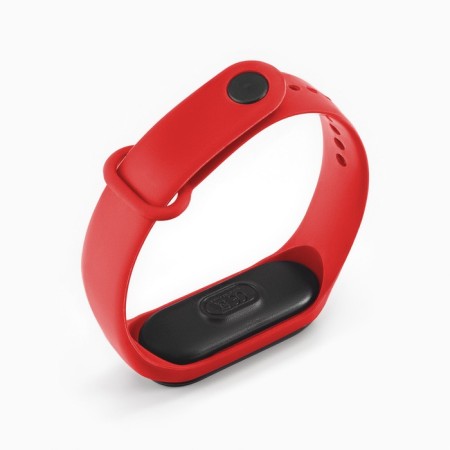 Watch is an electronic watch, silicone strap, red-3