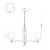 Suspended lamp Freya Fr1007PL-07BS Riverside, 760x760x1425 mm, E14, 7x40W, brass color