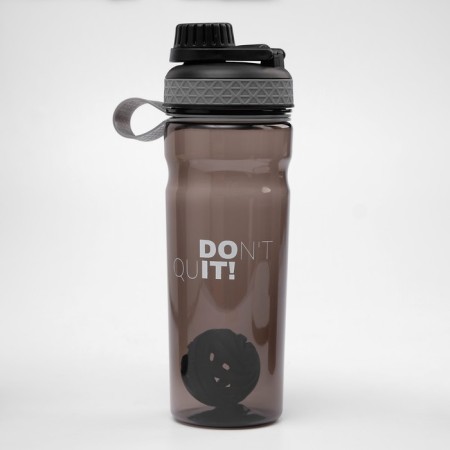 Shaker, Series: Strong, Don`t Quit, 800 ml, 25 x 8 cm, black