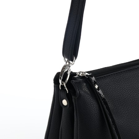 Female bag on a valve, black color-5