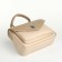 Women's bag on the Textura valve, small size, milk color