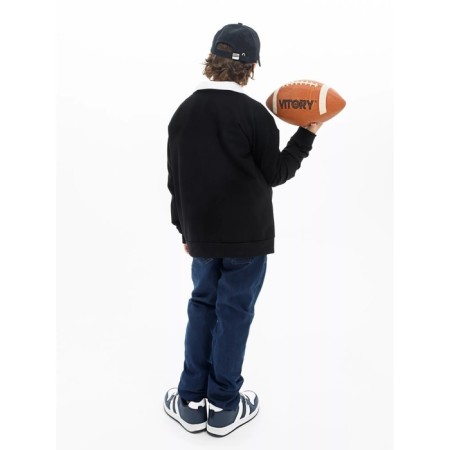Sweatshirt for a boy, height 134 cm, black color-4