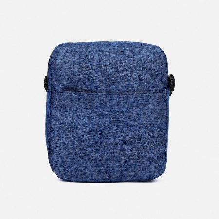 Set of men's backpack on a zipper with USB, external pocket, cosmetic bag, bag, blue color-9