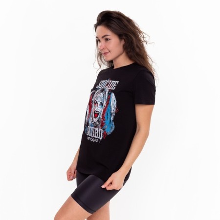 Women's T-shirt "Suicide detachment", Black color, rn 54-4