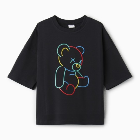 Children's Minaku T -shirt "Gummy Bear", graphite color, height 110 cm-5