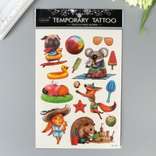 Tattoo on the body color 