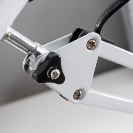 Desktop lamp E27, h = 55 cm, hinged, on the clamp (220V) white Risalux-7