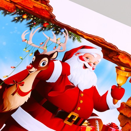 Sticker 3D Interior New Year 70*50cm-1