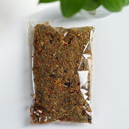 Berry and grassy tea "honey": linden flowers, rose hips, raspberry sheet, flower pollen, propolis, calendula flowers, 50 g.-2