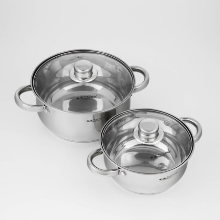 Set of pots "Grett", 2 subjects: 2.2/4.2 l, capsule, induction-2