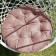 Pillow for swing "Tina", diameter 60 cm, color light pink