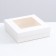 The box is folding, the lid is, with the window, white, 20 x 20 x 6 cm