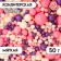 Confectionery sprinkling with a soft center "Pearls", silver, lilac, 50 g