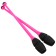 Bulava for rhythmic gymnastics inserted indigo, 41 cm, pink/black color
