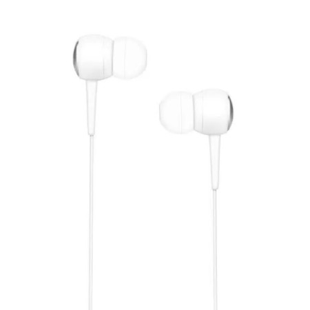 Headphones More Choice G21, microphone, vacuum, 95 dB, 16 Ohm, 3.5 mm, 1.2 m, white-1