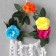 Panel Textile "Flower Wreath with bamboo" 68x20 cm