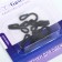 The hooks are sewn for outerwear, covered, 36 mm, 3 pcs, black color