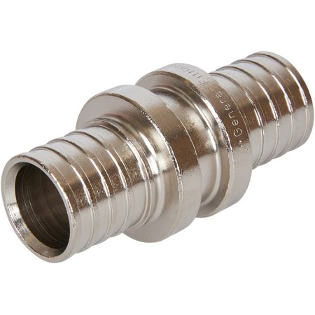 Club connecting axial stout SFA-0003-002002, D = 20 x 2 mm, nickel-plated brass