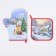 Set of kitchen. Ethel "Christmas Evening": 19x19 cm, mittens-throw 20x28 cm, 100