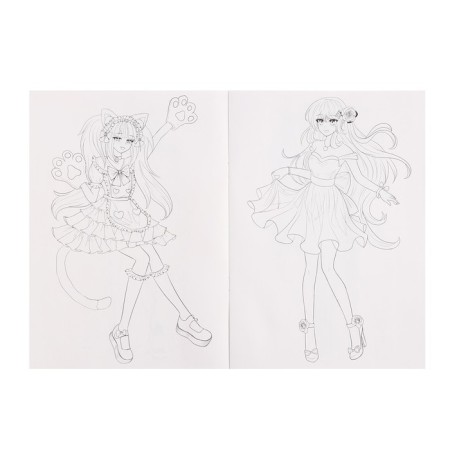 Coloring "Fashion anime. Your Style "-3